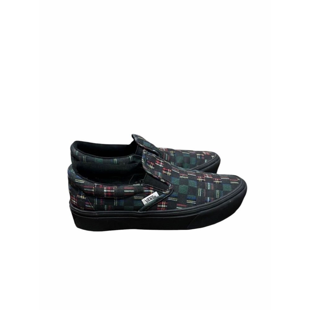 Vans ComfyCush Slip On Plaid Checkerboard Skate Shoes Women’s Size 5